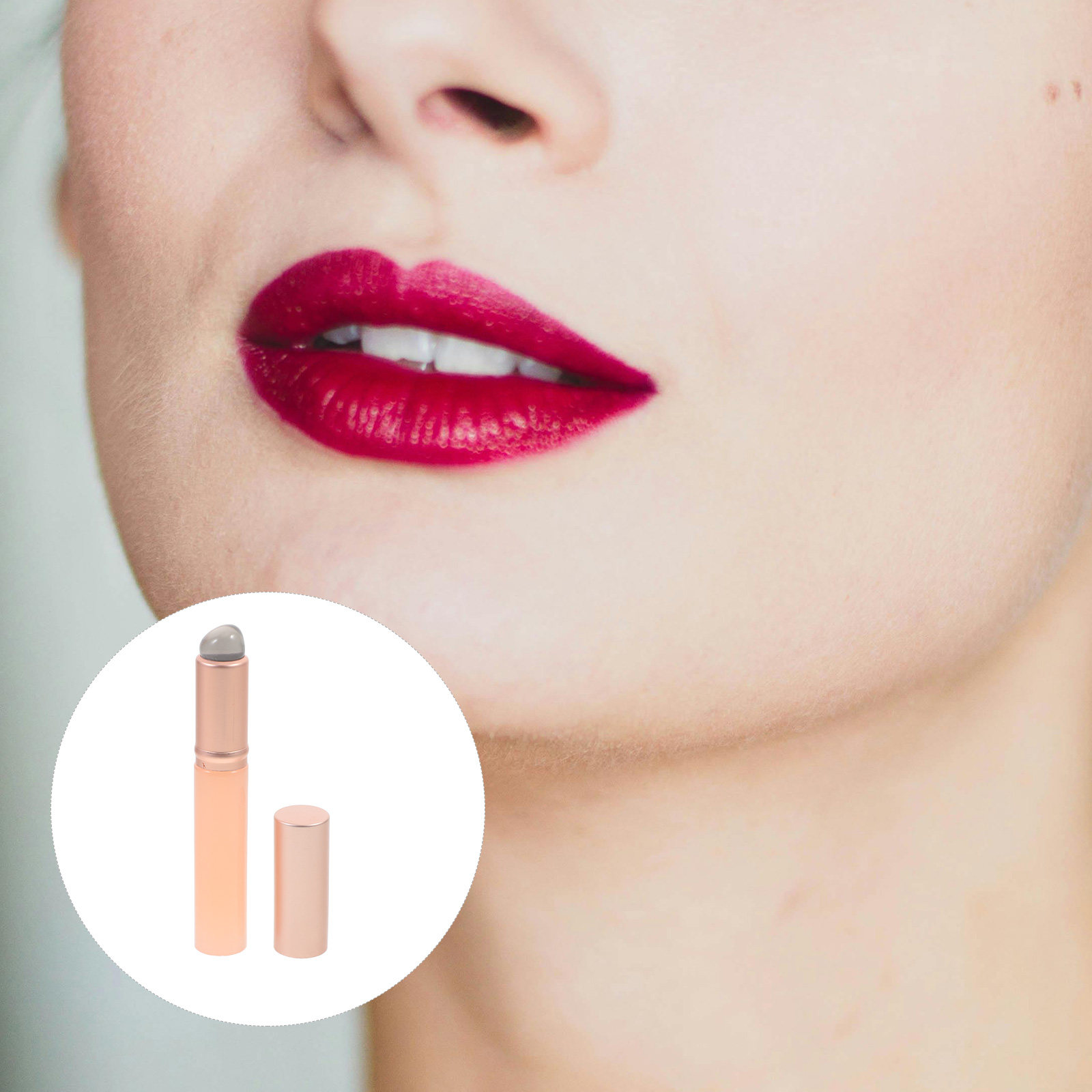 Beauty Makeup Brushes - 2개입 실리콘 립 어플리케이터, 부드러운 메이크업