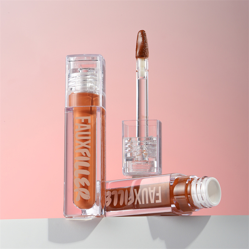 브랜드 뷰티, 인조 필러, 광택 나는, 끈적임 없는 립 - Beauty Huda Makeup 리뷰 및 가격