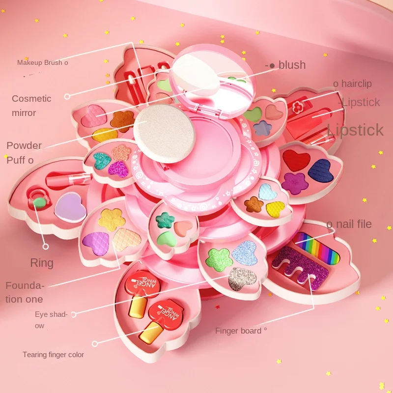 회전식 메이크업 박스, 어린 소녀들을 위한 공주 화장품 - Beauty Makeup Kids 리뷰 및 가격