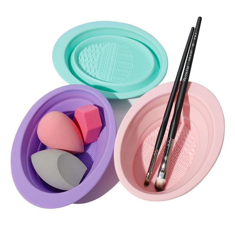 클리너 폴딩 파우더 소프트 실리콘 메이크업 브러쉬 퍼프 - Beauty Makeup Brushes 리뷰 및 가격