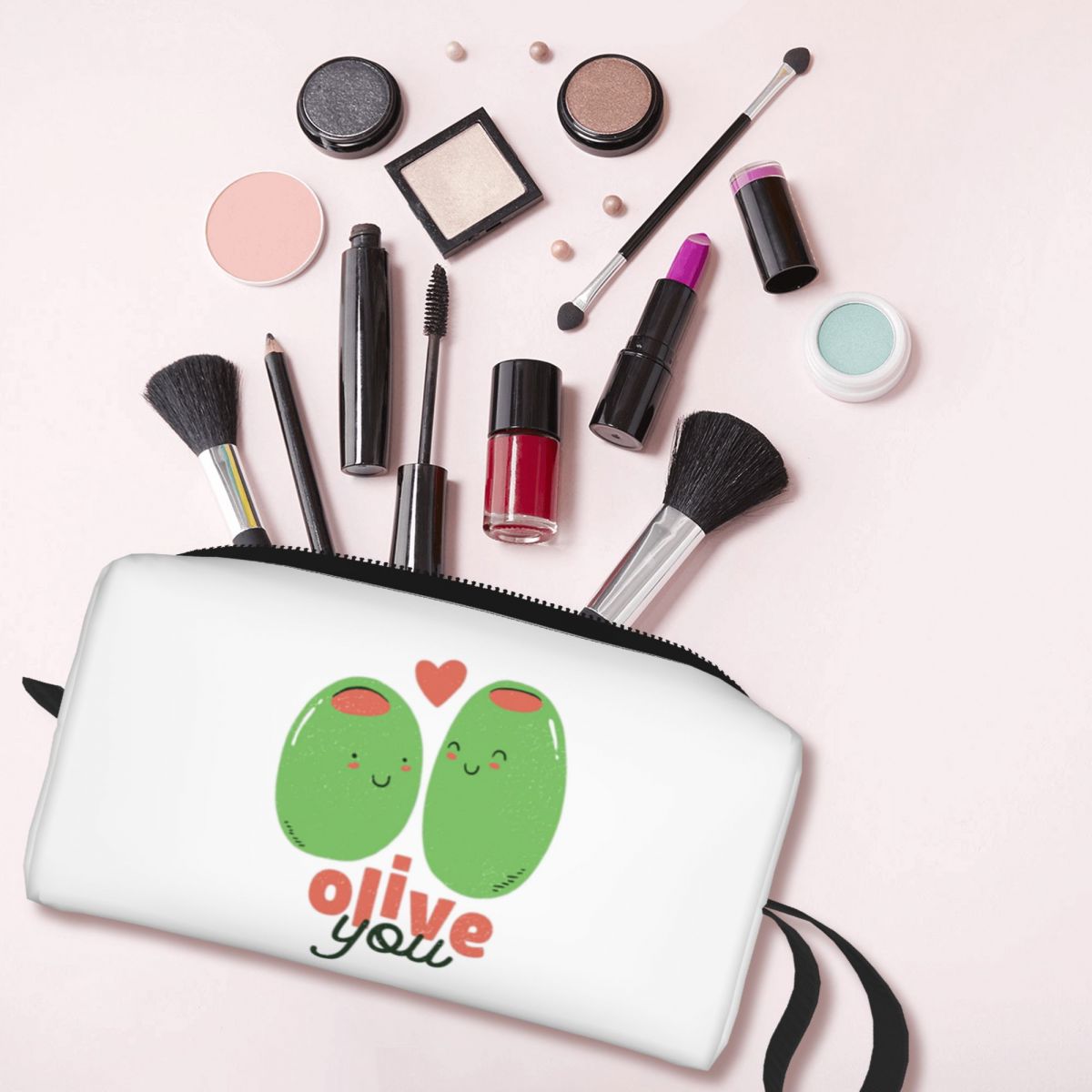 Olive You - I Love You 메이크업 가방 - Beauty Love Makeup 리뷰 및 가격